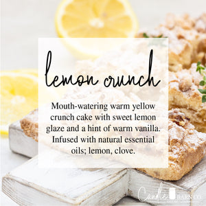 Lemon Crunch 8oz Mason Jar Soy Candles