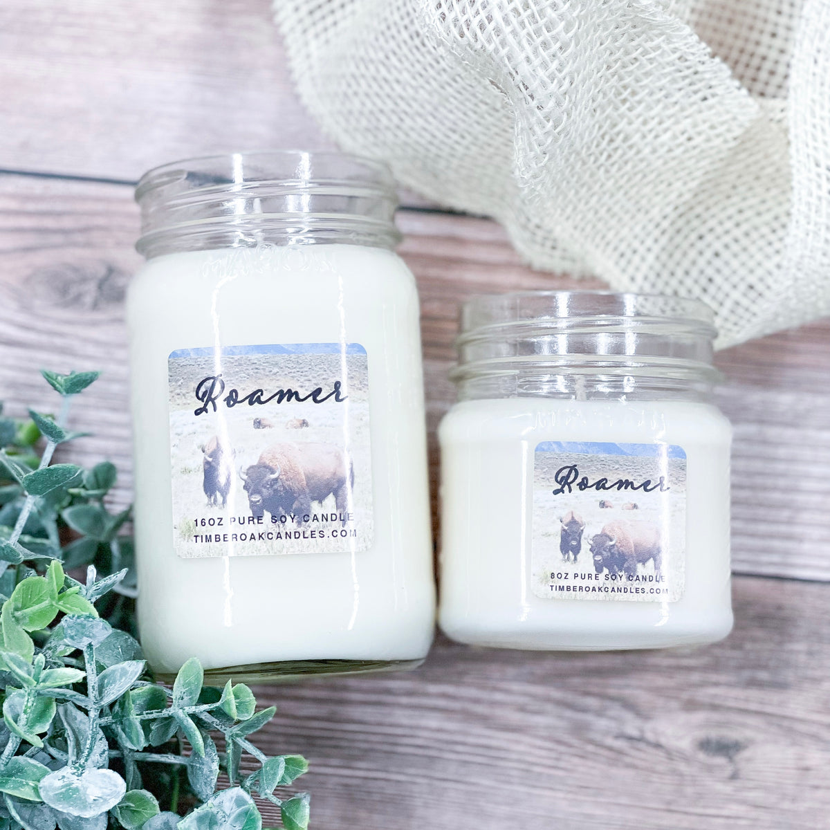 Volcano Beach 16oz Mason Jar Candle | Timber Oak Volcano Beach 16oz Candle main image 1