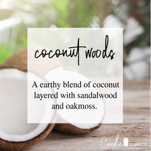 Load image into Gallery viewer, Coconut Woods Large Breakaway Soy Melts