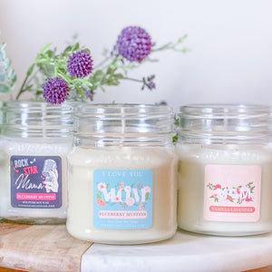 YOU'RE THE BEST MOM - 8oz Mason Jar Soy Candles