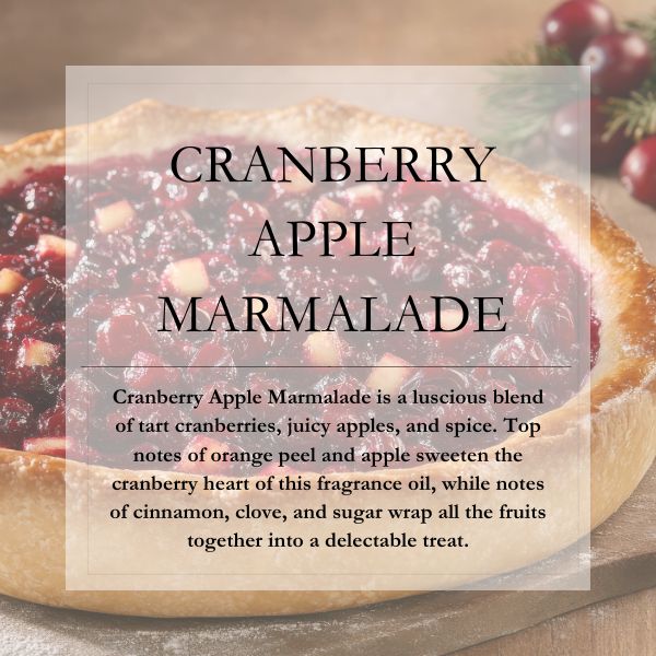 Cranberry Apple Marmalade 4oz Soy Mason