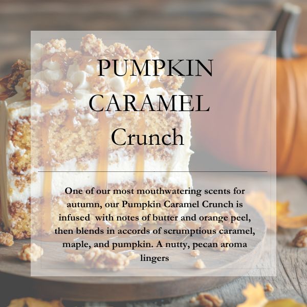 Pumpkin Caramel Crunch 16oz Mason Jar Candle || Soy Candle