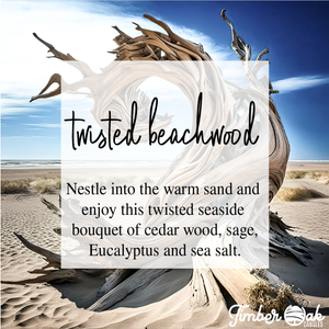 Twisted Beachwood | 4oz TIN | 100% Pure Soy Candles