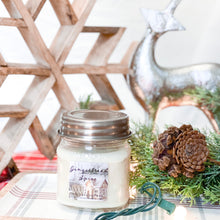 Load image into Gallery viewer, Gingerbread Spice 8oz Mason Jar Soy Candles