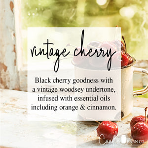 Vintage Cherry 16oz Mason Jar Soy Candles
