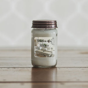 Welcome Home 16oz Mason Jar Soy Candles
