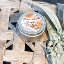 Load image into Gallery viewer, Pumpkin Pecan Waffles 4oz TIN Soy Candle