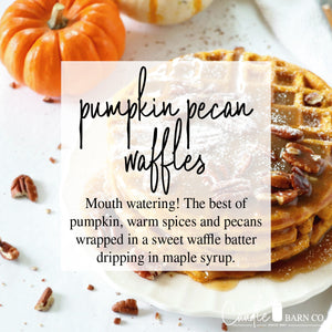 Pumpkin Pecan Waffles 8oz Mason Jar Soy Candles