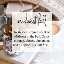 Load image into Gallery viewer, Midwest Fall 4oz Mason Jar Soy Candles