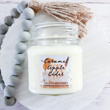 Load image into Gallery viewer, Caramel Apple Cider 8oz Mason Jar Soy Candles