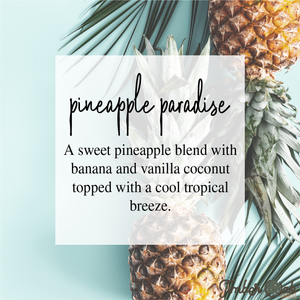 Pineapple Paradise 16oz Mason Jar Soy Candles