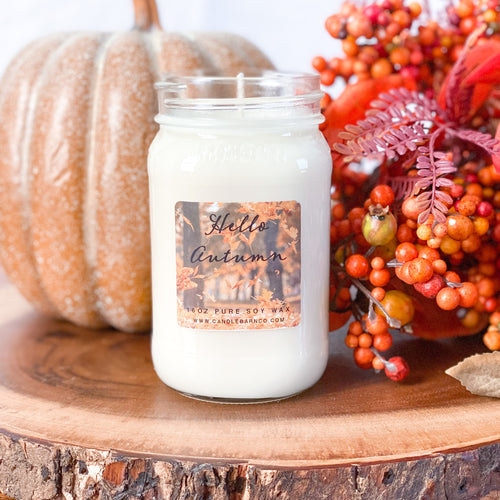 Pumpkin Marshmallow Canning Jar Soy Candle