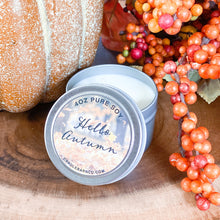 Load image into Gallery viewer, Hello Autumn 4oz TIN Soy Candles